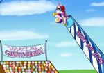  abstract_background banner cannon crown english_text equine female field friendship_is_magic hair helmet horn horse mammal multi-colored_hair my_little_pony necklace outside paradigmpizza pony princess_cadance_(mlp) signature sky solo standing text winged_unicorn wings 