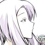  jinaida kimura_saeka mechazinaida power_pro_kun_pocket power_pro_kun_pocket_13 profile purple_eyes purple_hair simple_background white_background 