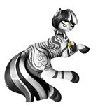  equine female feral friendship_is_magic hooves horse mammal my_little_pony plain_background pony solo white_background yellow_eyes zebra zecora_(mlp) 