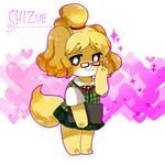  artist_request canine character_request dog doubutsu_no_mori female glasses isabelle_(animal_crossing) mammal nintendo shizue_(animal_crossing) shizue_(doubutsu_no_mori) translation_request unknown_artist video_games 