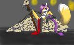  anthro big_breasts breasts canine clothed clothing color comic female fox hair long_hair magic_user mammal necromancer oldmusic oldmusic_(artist) purple_hair skimpy solo 