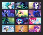  armor arthropod avian blue_eyes blue_hair bow braces canterlot cat_eyes changeling crown dark_magic day duckface english_text equine eyeshadow eyewear fangs female feral fluttershy_(mlp) friendship_is_magic gilda_(mlp) glasses glowing_eyes gold green_eyes green_hair gryphon hair holes horn horse insect karol_pawlinski kp-shadowsquirrel laugh long_hair looking_at_viewer magic makeup mammal multi-colored_hair my_little_pony nightmare_moon_(mlp) outside pink_hair pinkie_pie_(mlp) pony portrait pout pouting princess_cadance_(mlp) princess_celestia_(mlp) princess_luna_(mlp) purple_eyes queen_chrysalis_(mlp) rarity_(mlp) record_player sad slit_pupils smile sunglasses text twilight_sparkle_(mlp) unicorn upset vinyl_scratch_(mlp) winged_unicorn wings yellow_eyes young 
