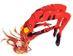  absurdres arms_behind_back bad_id bad_pixiv_id bangs blue_eyes bodysuit bracer breasts duct_tape evangelion:_3.0_you_can_(not)_redo eyepatch falling floating_hair from_side full_body gloves hair_between_eyes hair_ornament highres long_hair neon_genesis_evangelion number orange_hair pilot_suit plugsuit rebuild_of_evangelion shikinami_asuka_langley simple_background skinny small_breasts solo souryuu_asuka_langley turtleneck upside-down white_background zombie_neko 