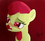  apple_bloom_(mlp) cub cutie_mark_crusaders_(mlp) equine female feral friendship_is_magic hair horse mammal my_little_pony pony red_hair solo vendetatj young 