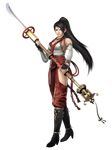  1girl 3d black_hair breasts highres large_breasts momiji_(ninja_gaiden) musou_orochi musou_orochi_2 musou_orochi_iii naginata ninja_gaiden ninja_gaiden:_dragon_sword official_art polearm ponytail solo weapon 