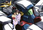  1girl after_war_gundam_x artist_request garrod_ran gundam gundam_x highres long_hair mecha official_art tiffa_adill 