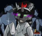  abstract_background armor black_hair eponymous equine eye_mist friendship_is_magic fur grey_fur hair horn horse king_sombra_(mlp) male mammal my_little_pony pony red_eyes solo unicorn 