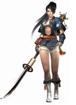  1girl 3d breasts large_breasts momiji_(ninja_gaiden) musou_orochi musou_orochi_2 musou_orochi_iii naginata ninja_gaiden ninja_gaiden:_dragon_sword official_art polearm solo weapon 