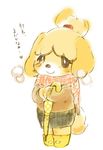  artist_request canine dog doubutsu_no_mori female isabelle_(animal_crossing) mammal nintendo shizue_(animal_crossing) shizue_(doubutsu_no_mori) translation_request unknown_artist video_games 