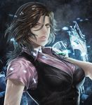  breasts brown_hair helena_harper jewelry large_breasts lips pendant resident_evil resident_evil_6 solo winter_(winter168883) 