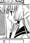  chii chobits clamp comic greyscale monochrome scan solo 
