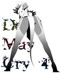  bad_id bad_pixiv_id bent_over boots dark_skin devil_may_cry devil_may_cry_4 elbow_gloves from_behind gloria_(devil_may_cry) gloves greyscale lace loincloth looking_back monochrome ryouko_(ddism) short_hair solo thigh_boots thighhighs 