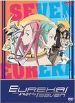  3girls anemone_(eureka_seven) artist_request back-to-back collar cover dewey_novak dominic_sorel dvd_cover eureka eureka_seven eureka_seven_(series) gulliver hair_ornament hairclip holland_novak multiple_boys multiple_girls official_art talho_yuuki 