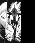  anemone_(eureka_seven) comic eureka_seven eureka_seven_(series) greyscale kondou_kazuma mecha monochrome scan solo theend 