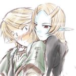  1girl blush from_behind link microspace midna midna_(true) non-web_source pointy_ears spoilers the_legend_of_zelda the_legend_of_zelda:_twilight_princess 