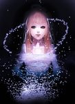  bad_id bad_pixiv_id blue_eyes lips original pink_hair solo water water_drop wet zakuro1237 