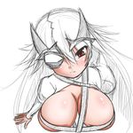  aldra_(queen's_blade) blush breasts large_breasts long_hair queen's_blade sketch solo yasha_(endless_requiem) 