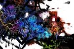  branch bug butterfly flower garry_(ib) ib insect male_focus painting_(object) rose solo vios_(viod) 