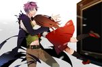  1girl garry_(ib) highres hug ib ib_(ib) jumping otani_(gloria) 