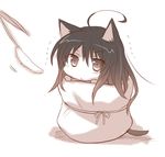  :&lt; animal_ears cat_ears cat_tail cat_teaser chibi shakugan_no_shana shana simple_background solo tachitsu_teto tail white_background 