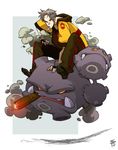  gen_1_pokemon pokemon pokemon_(creature) pokemon_trainer rex_(endling) shaun_healey smoke smoking weezing 