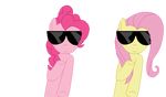  alpha_channel animated couple duo equine eyewear female fluttershy_(mlp) friendship_is_magic glasses hair horse mammal my_little_pony pink_hair pinkie_pie_(mlp) plain_background pony purple_hair sunglasses tomdantherock transparent_background 