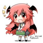  :d artist_name bad_id bad_twitter_id bat_wings book chibi dated dress_shirt fang head_wings holding holding_book koakuma long_hair long_sleeves low_wings lowres necktie open_mouth rebecca_(keinelove) red_eyes red_hair shirt signature skirt skirt_set smile solo touhou very_long_hair vest wings 