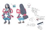  black_hair concept_art disgaea headband japanese_clothes ninja pointy_ears yukimaru 