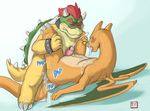  anal anal_penetration blush bowser butt charizard claws cum cum_in_ass cum_inside cum_on_chest cum_on_face cum_on_self cumshot duo erection eyes_closed gay hands-free horn humanoid_penis interspecies koopa lying male mario_bros missionary_position nintendo nude on_back open_mouth orgasm penetration penis plain_background pok&#233;mon pok&#233;philia pok&eacute;mon scalie sex spikes standing table_lotus_position teeth tongue tongue_out tzarvolver video_games white_background 