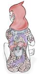  athena_(pokemon) lowres nude pokemon pokemon_(game) pokemon_hgss tattoo team_rocket yakuza 