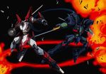  80s anime mecha monban monmon ninja_senshi_tobikage oldschool oobari_masami 