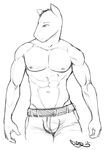  equine horse jeans male mammal monochrome muscles pbrown solo 
