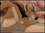  animal_genitalia anus canid canine canis disney female feral jackal kaion looking_at_viewer mammal pose pussy reirei_(character) solo the_lion_guard the_lion_king 