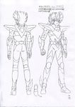  anime araki_shingo armor character_sheet himeno_michi pegasus_seiya production saint_seiya settei sketch work_in_progress 
