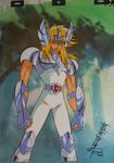  anime araki_shingo cell cygnus_hyoga cygnus_hyouga production saint_seiya sign 