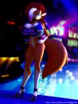  3d_(artwork) anthro big_breasts bottomless breasts clothed clothing digital_media_(artwork) female invalid_tag mammal marika_(teer) rodent squirrel telehypnotic 