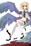  bad_id bad_pixiv_id beatmania beatmania_iidx endou_chihiro flat_chest highres male_focus multiple_wings otoko_no_ko rche_(beatmania) short_hair simple_background smile solo thighhighs white_background wings 