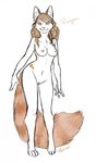  breasts cat feline female looking_at_viewer narcotic-sprinkles nude pussy sketch solo standing 