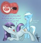  aurea_laurea_(mlp) bent_over blue_eyes crystal_pony crystal_pony_(mlp) cub cum cum_in_pussy cum_in_uterus cum_inside drakxs duo english_text equine eyes_closed female feral friendship_is_magic from_behind green_theme hair horse impregnation internal male mammal my_little_pony open_mouth penetration penis pony sex straight text tongue tongue_out two_tone_hair vaginal vaginal_penetration young 