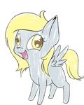  cute derp derpy_hooves_(mlp) equine female feral friendship_is_magic mammal my_little_pony pegasus smile solo wings young 