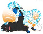  anal canine doggy_position feline from_behind gay jankiba kaeda male sex storm-tiger tiger wolf 