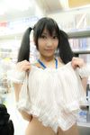  1girl asian bra highres japan lenfried panties photo shop twintails underwear 