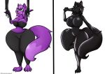  anthro breasts canine clothed clothing encasement female fox goo_(disambiguation) mammal moonlightbell solo thick_thighs 