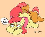  babs_seed_(mlp) cub duo english_text equine female feral friendship_is_magic horse incest lesbian licking mammal my_little_pony open_mouth plain_background pony raised_tail text tongue young 