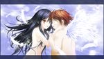  accel_world haruyuki_arita kuroyukihime naked wings 