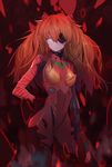  bad_id bad_pixiv_id bangs big_hair blue_eyes bodysuit bracer breasts closed_mouth contrapposto cowboy_shot dated debris evangelion:_3.0_you_can_(not)_redo eyepatch from_side gloves hair_between_eyes hair_ornament hand_on_hip hand_on_own_thigh headgear highres hong legs_apart light_smile long_hair looking_at_viewer neon_genesis_evangelion orange_hair pilot_suit plugsuit rebuild_of_evangelion shikinami_asuka_langley signature skinny small_breasts smile solo souryuu_asuka_langley standing tape turtleneck 