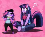  ? anthro anthrofied blue_eyes canine cat clothed clothing collar crossed_legs crossover dog equine feline female friendship_is_magic hair hair_over_eye hi_res horn horse littlest_pet_shop long_hair mammal microphone my_little_pony open_mouth pony purple_eyes purple_hair sssonic2 twilight_sparkle_(mlp) two_tone_hair unicorn zoe_trent 