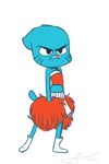  cheerleader feline gumball_watterson male mammal pom_poms solo the_amazing_world_of_gumball unknown_artist 