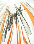  bad_id bad_pixiv_id mecha no_humans perspective r-gray_1 raystorm sketch space_craft starfighter 