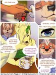  anthro anthrofied arcanine biceps black_nose blue_eyes blush bow burning_curiosity canine child clothed clothing coffee comic confused crossdressing cup dialog dialogue door elan elan_ardor english_text eyes_closed fangs father fox fur gay girly herraardy incest it's_a_trap key key_chain keychain lock male mammal muscles ninetales nintendo orange_fur parent pecs pok&#233;mon pok&#233;morph pok&eacute;mon scy_storm skimpy smile son table text tyson_ardor video_games young 